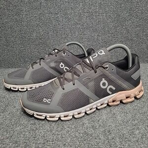 On Cloud Women's, Rock/Rose Running Shoes, Sz 8.5 Grey